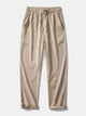 AVA | Straight-leg trousers with crinkle texture