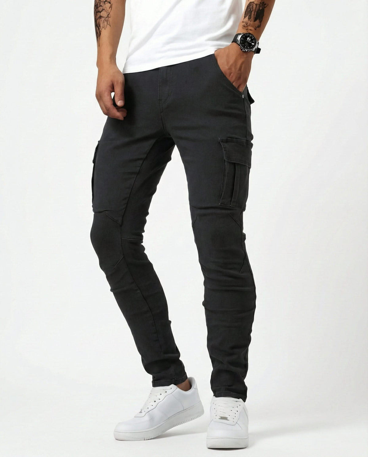 BEAUMONT | Slim-cut trousers with stretch fit