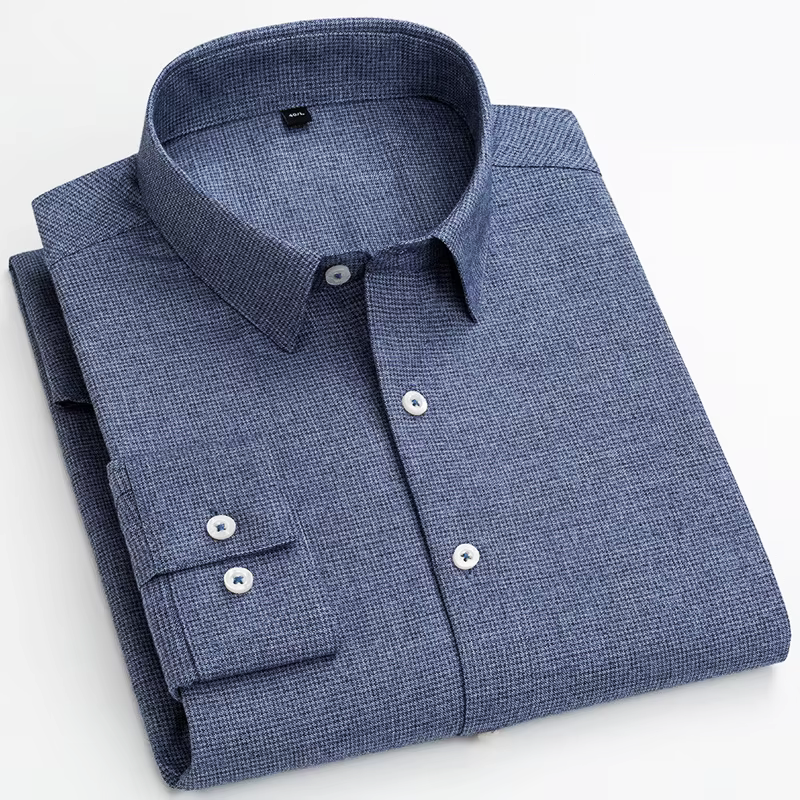 KINGSMERE | Shirt with micro houndstooth pattern