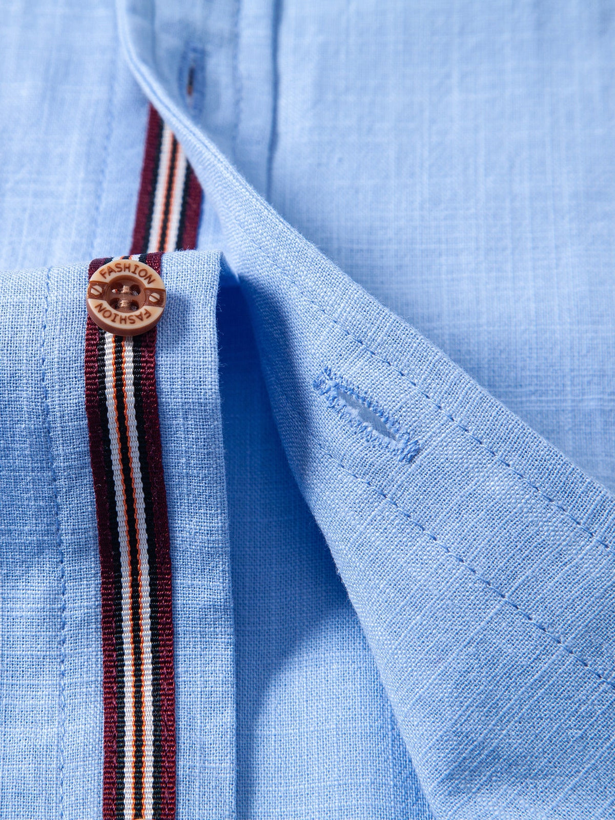 WILLIAM | Short-sleeve shirt with stand collar
