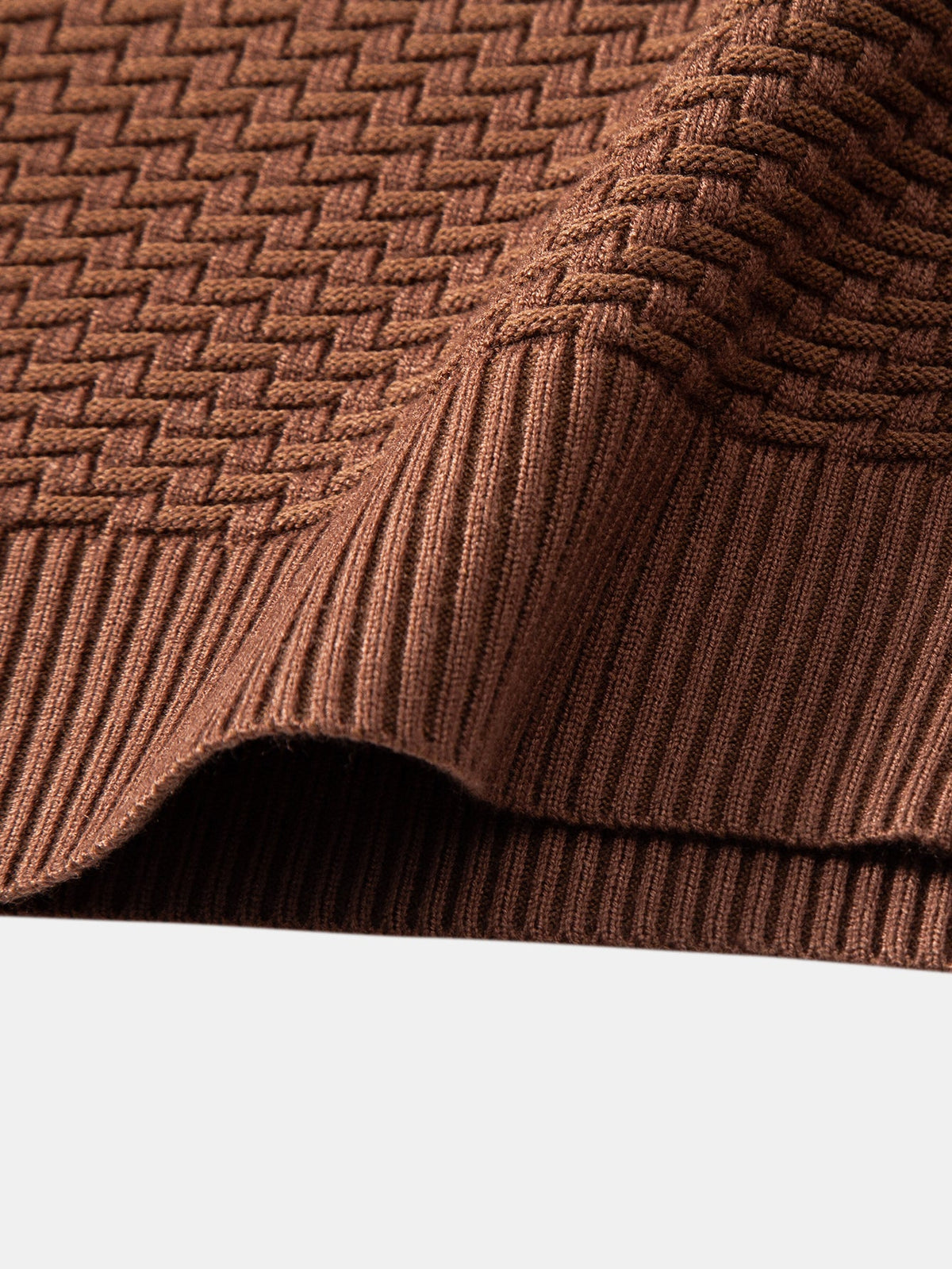 OLIVIA | Sweater with wave jacquard knit