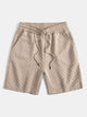 FLORENCE | Shorts with chevron jacquard pattern