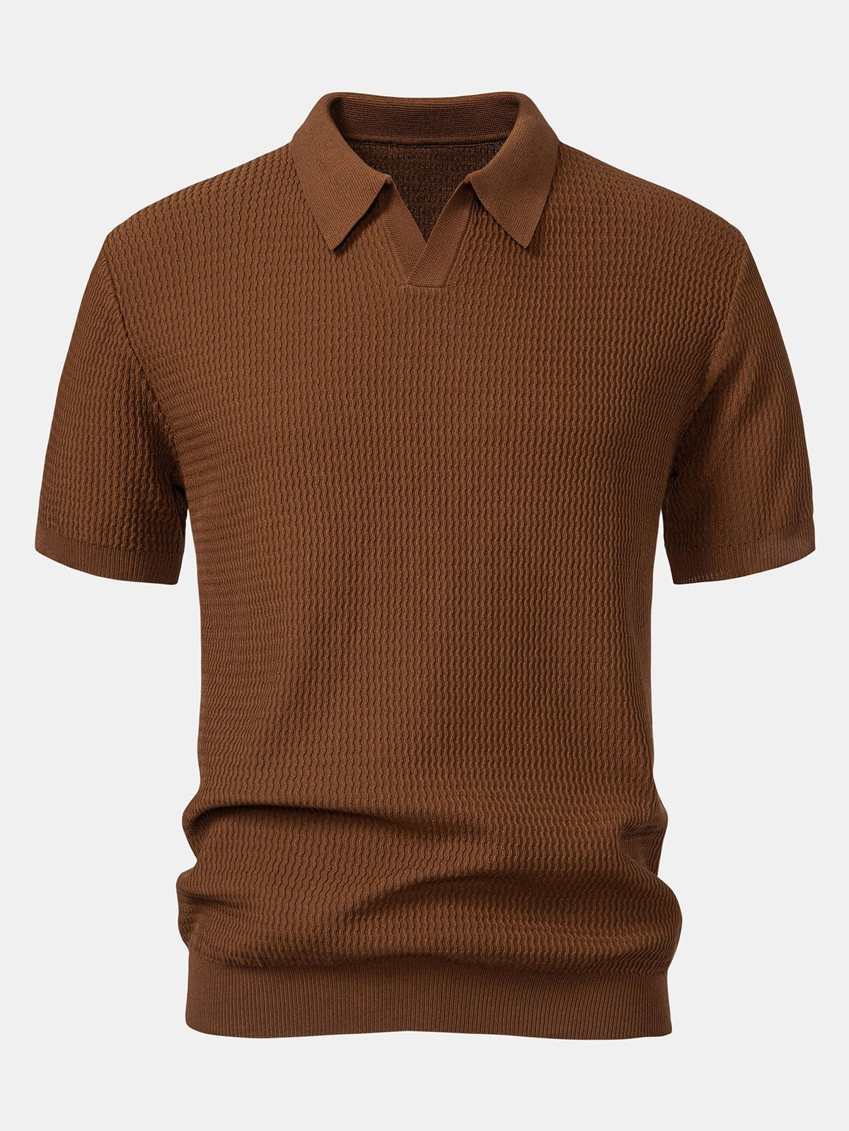 ALFIE | Set with V-neck polo and tapered trousers