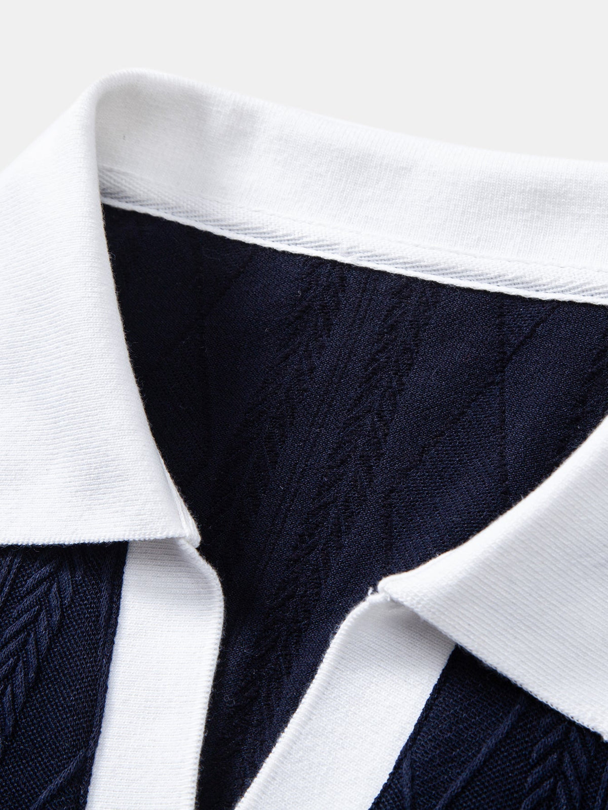 BENJAMIN | Polo with geometric jacquard