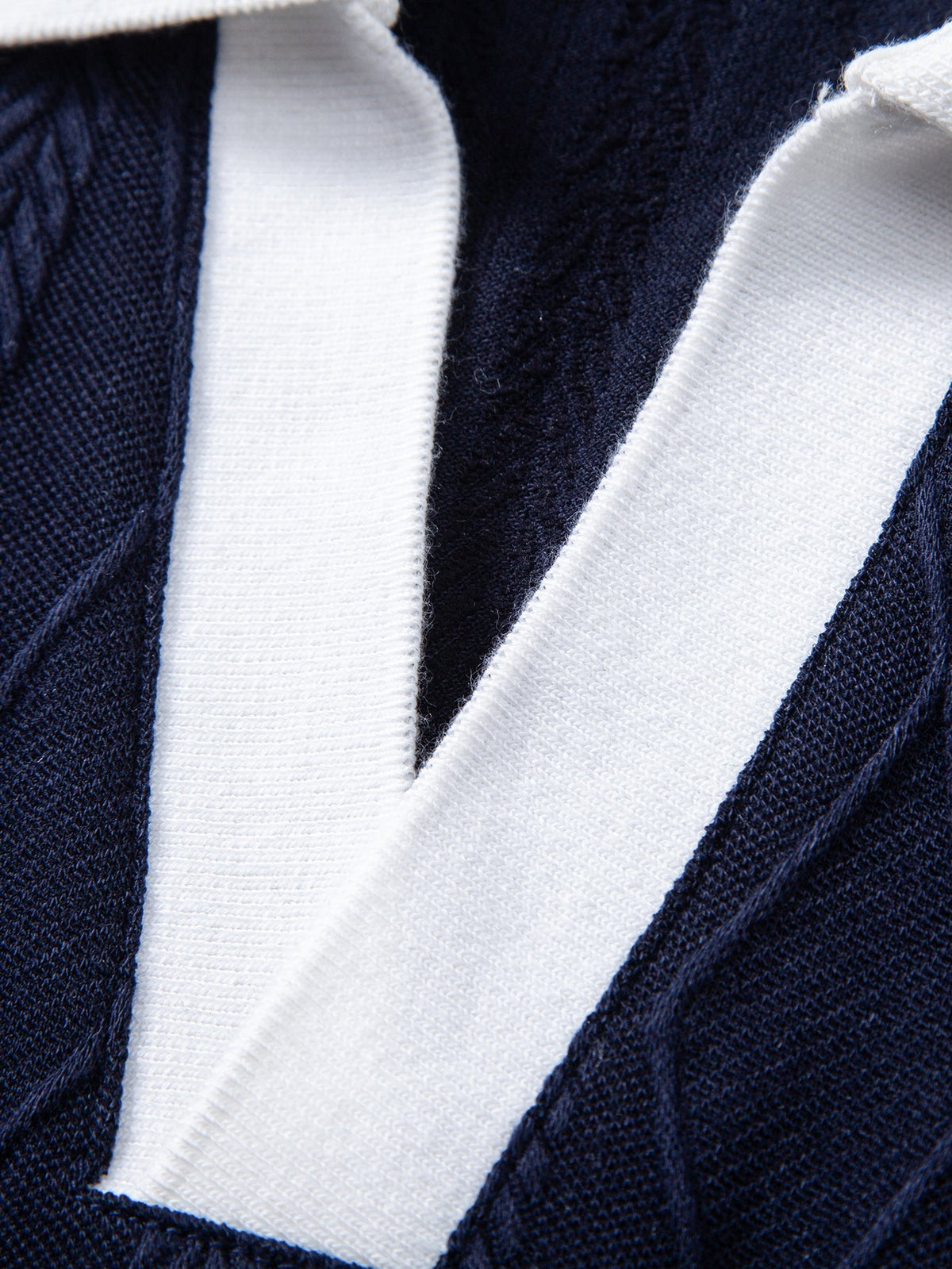 BENJAMIN | Polo with geometric jacquard