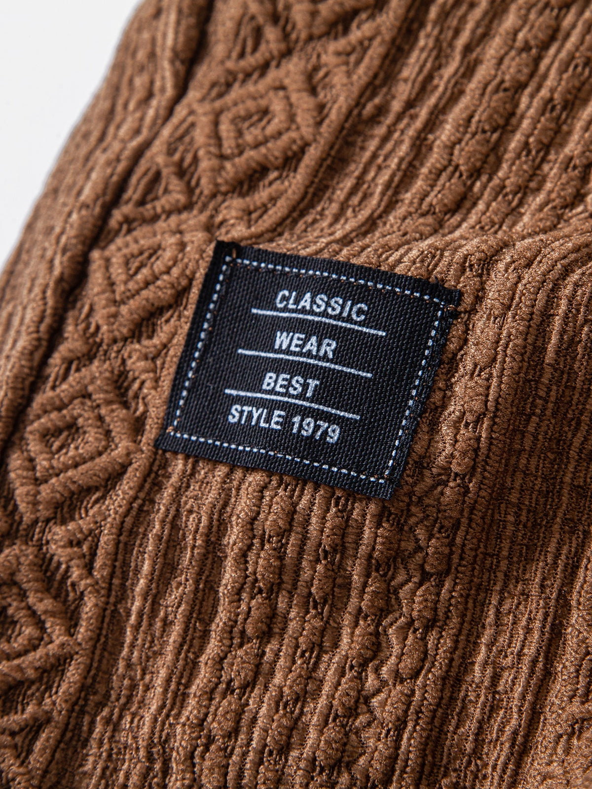 THEO | Drawstring shorts with jacquard pattern