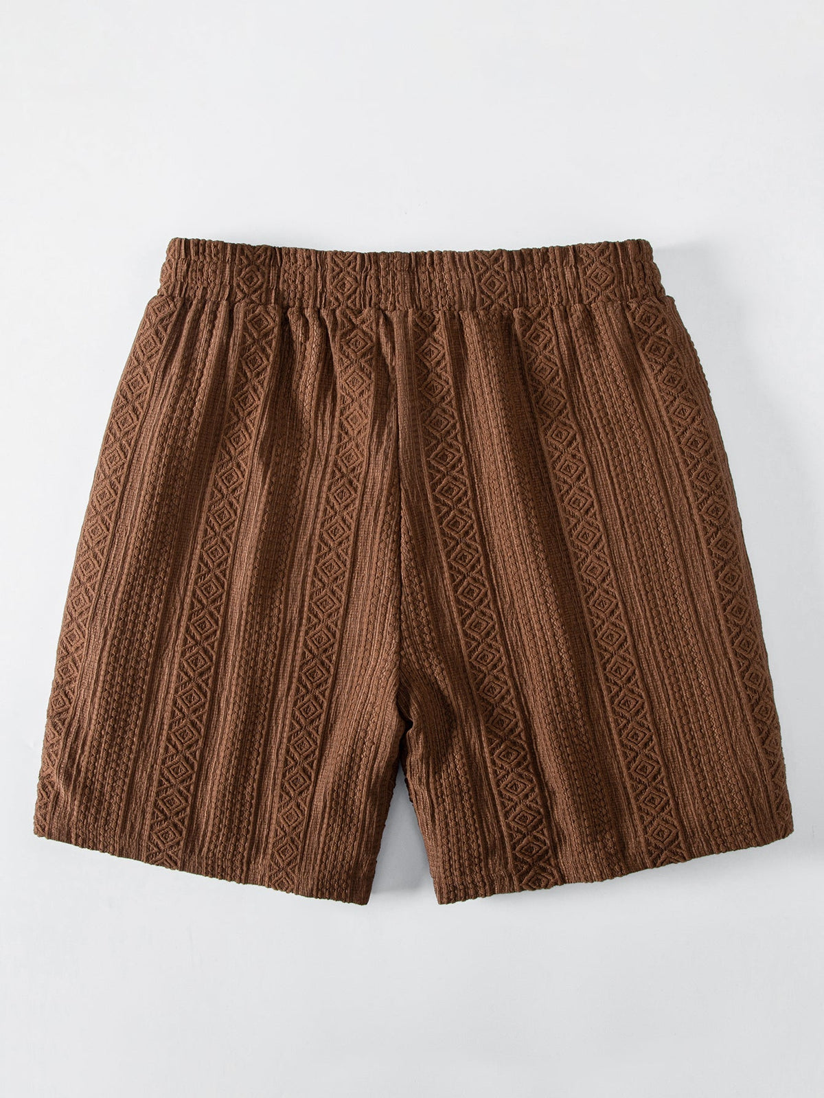 THEO | Drawstring shorts with jacquard pattern