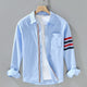 AUSTIN | Long-sleeve shirt with stripe trim