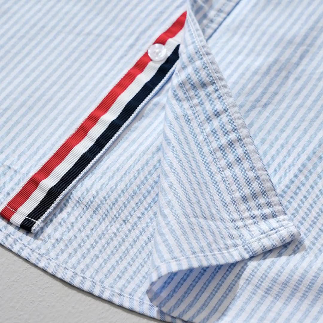 LEO | Striped shirt with point collar
