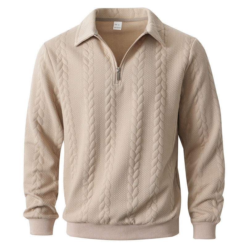 HENRY | Quarter-zip knit with textured finish