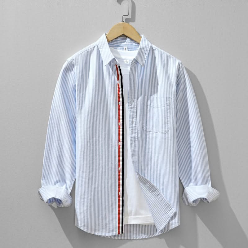 LEO | Striped shirt with point collar