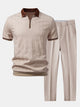 ARCHIE | Set with zip polo and tapered trousers