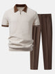 LEO | Set with zip polo and tapered trousers