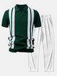 TEDDY | Set with striped polo and ribbed trousers