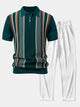 OLIVER | Set with zip polo and ribbed trousers