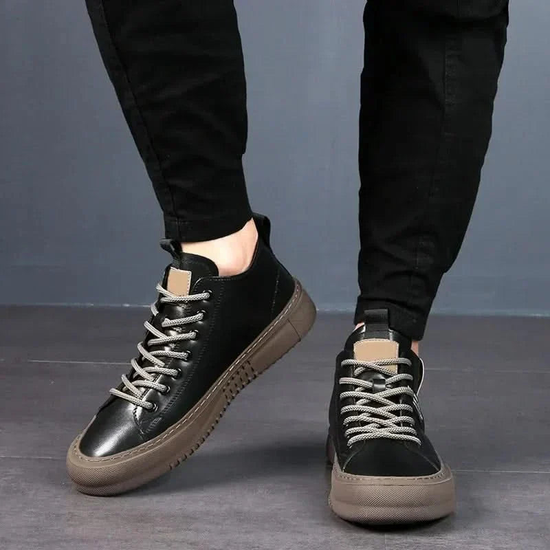 MARSTON | Sneaker with smooth structured finish