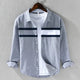 TOMMY | Panel shirt with horizontal stripes