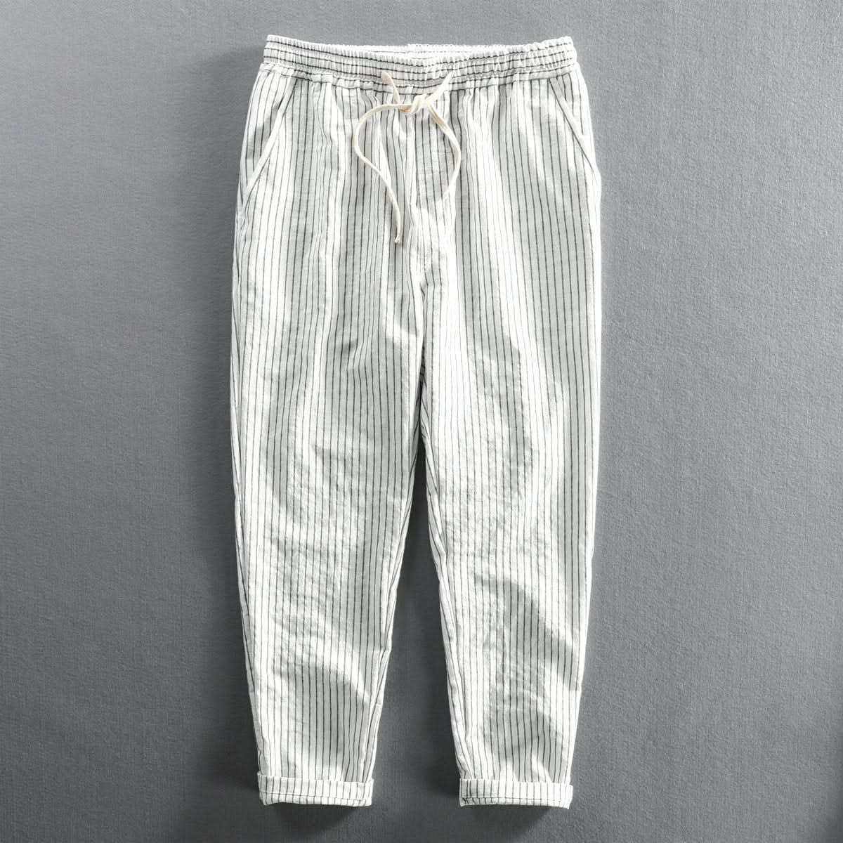 ROCCO | Striped trousers with drawstring waist