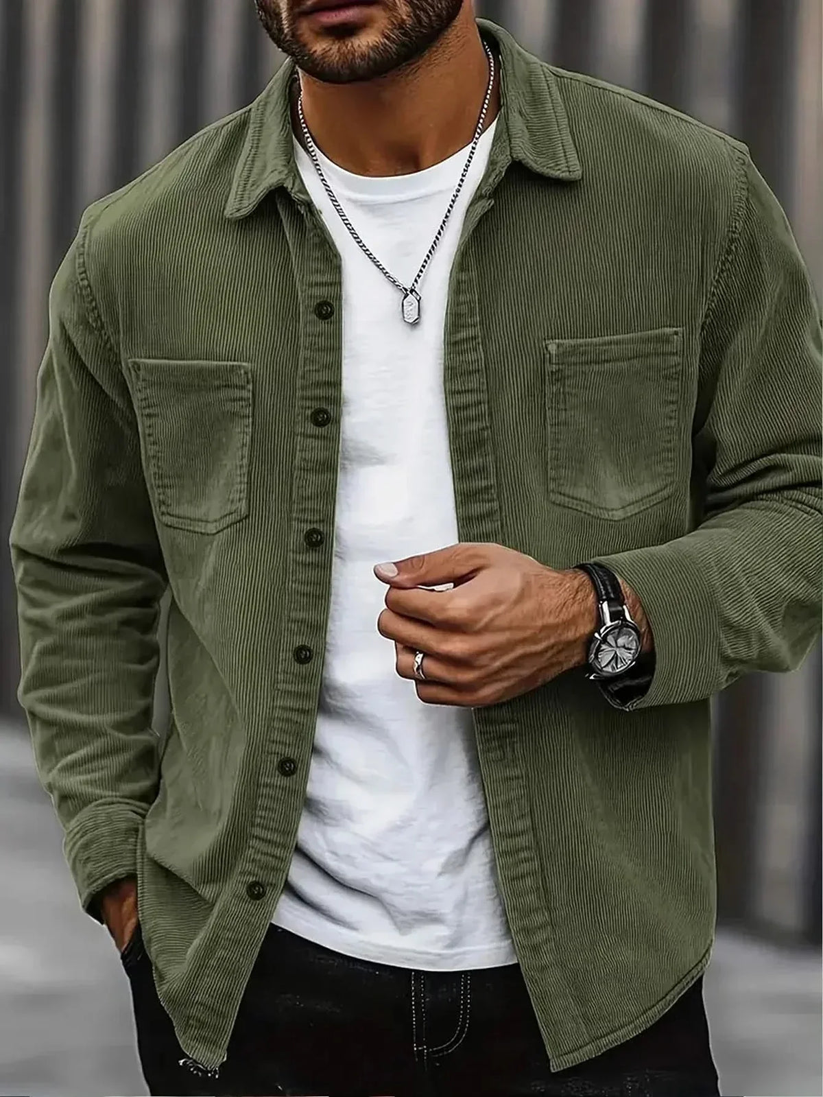CHARLIE | Corduroy shirt-jacket