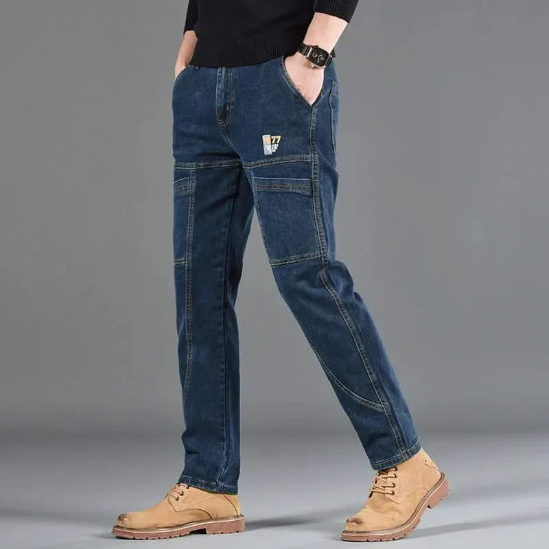 HENRY | Utility jeans with double-stitched panelling