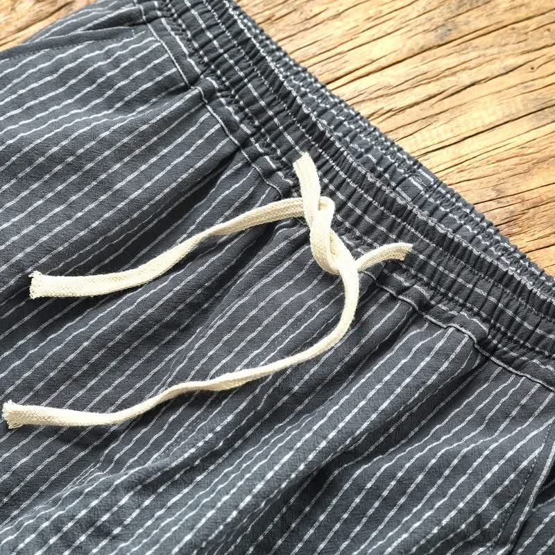 ROCCO | Striped trousers with drawstring waist