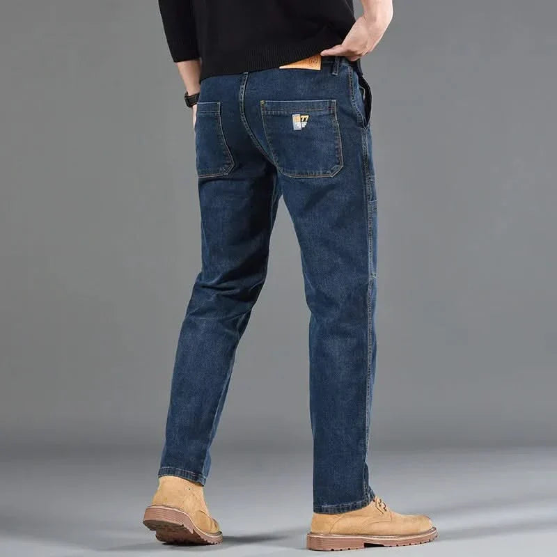 HENRY | Utility jeans with double-stitched panelling