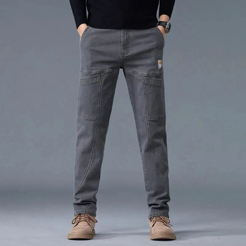 HENRY | Utility jeans with double-stitched panelling