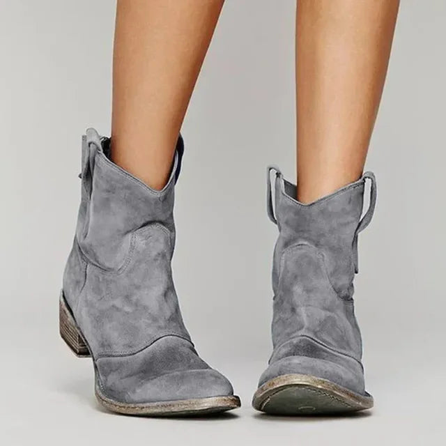 Scarlett – Vintage Cowboy Ankle Boots