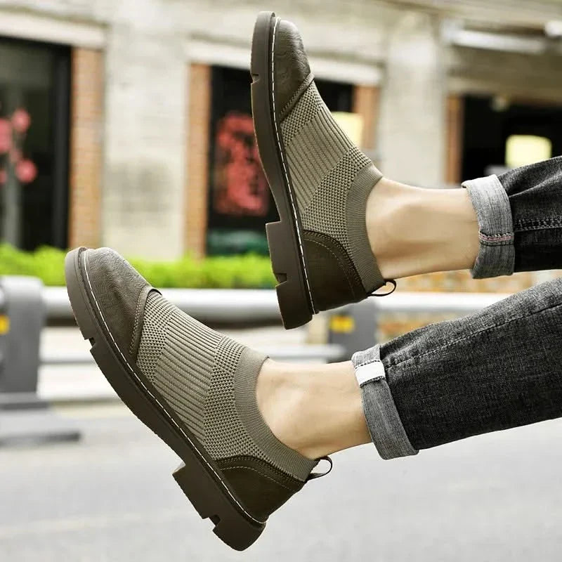 RUFUS | Mesh trainers with handcrafted finish