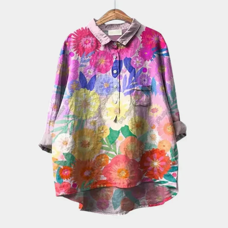 LILY | Relaxed tunic with spring print