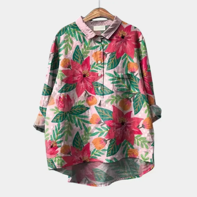 LILY | Relaxed tunic with spring print