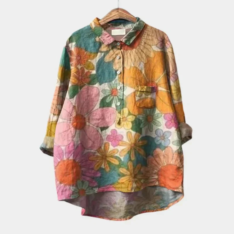 LILY | Relaxed tunic with spring print