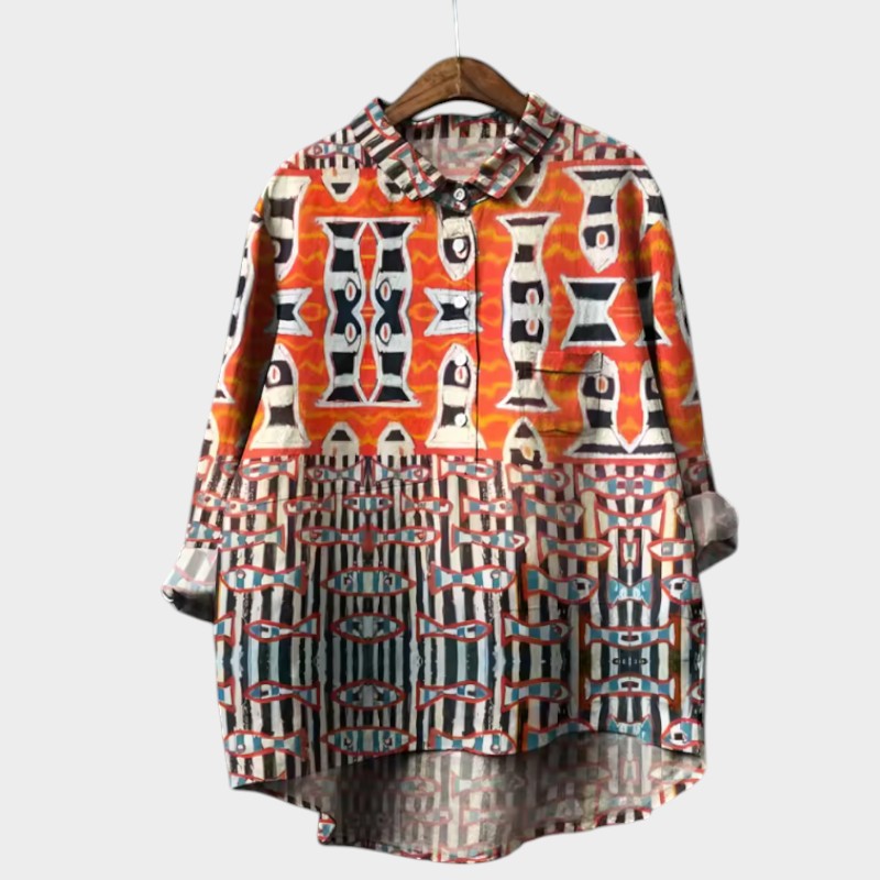 LILY | Relaxed tunic with spring print