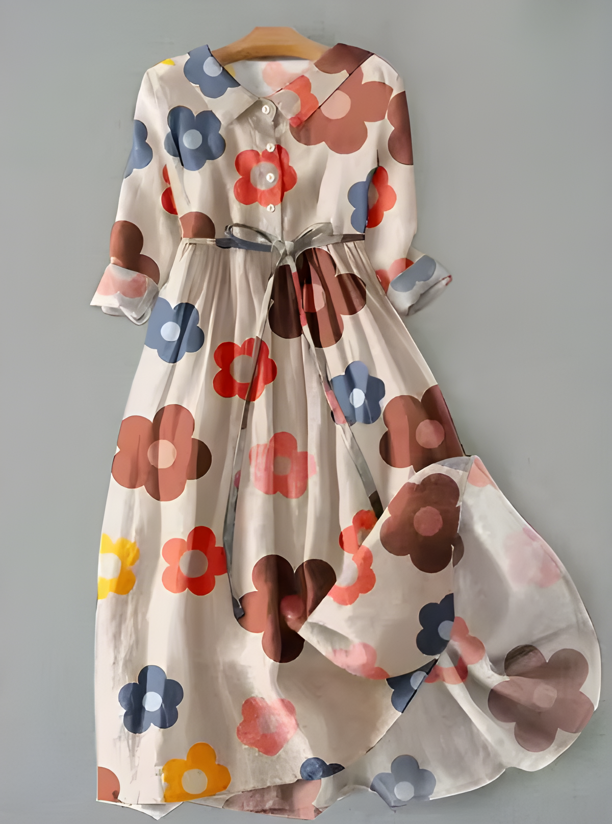 AMELIE | Midi dress with floral print