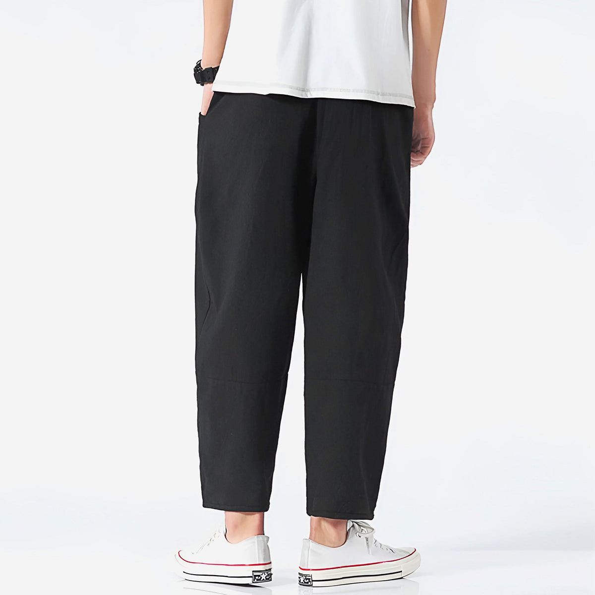 FLORENCE | Cropped trousers with drawstring waist