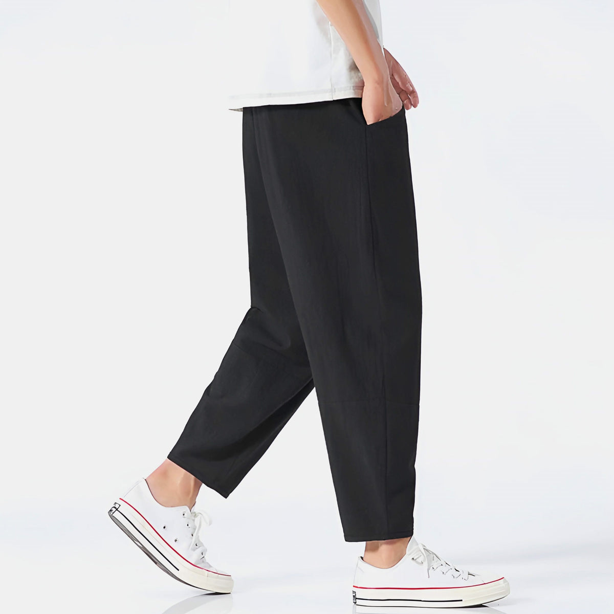 FLORENCE | Cropped trousers with drawstring waist
