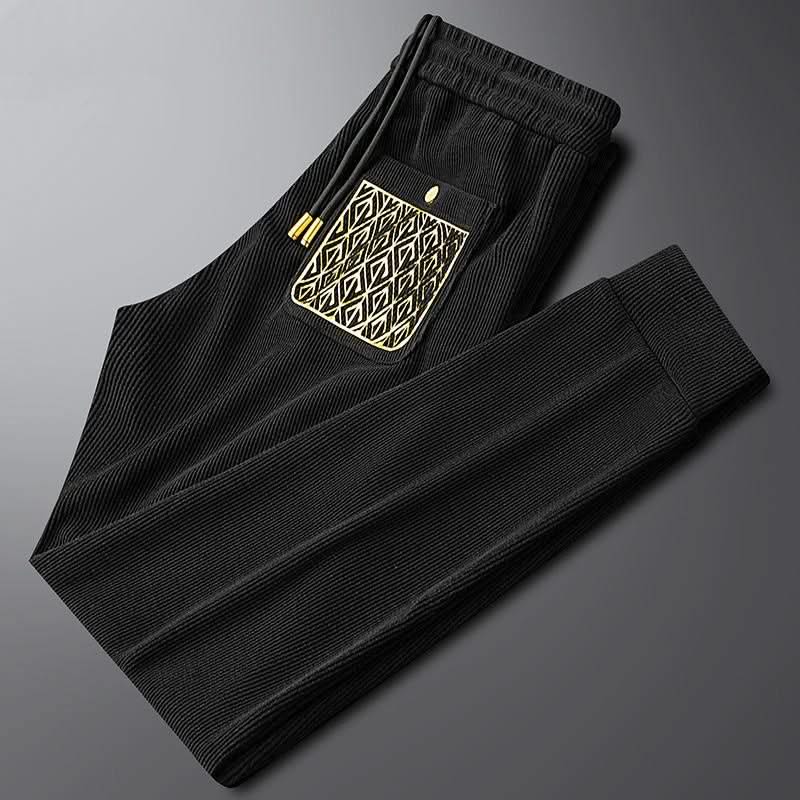 GRACE | Tapered trousers with ribbed texture