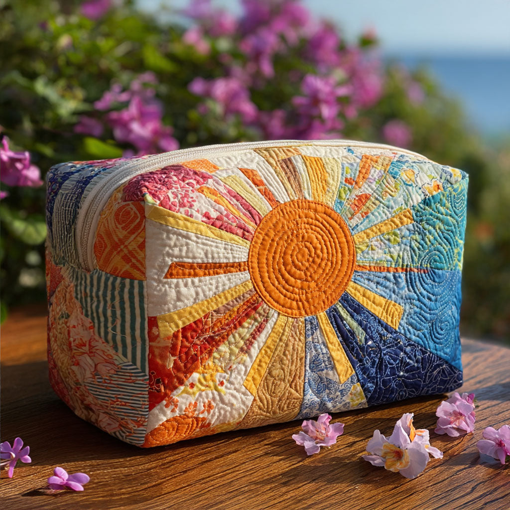 BEATRIX | Cosmetic bag with quilted patchwork
