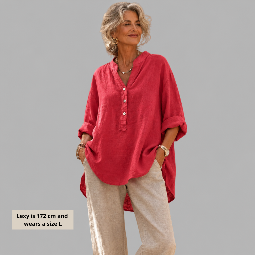 VERONIQUE | Blouse with V-neck