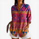 ESME | Blouse with floral mosaic print