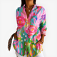 ROSE | Blouse with watercolour floral print