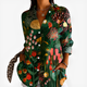 LILY | Blouse with botanical print