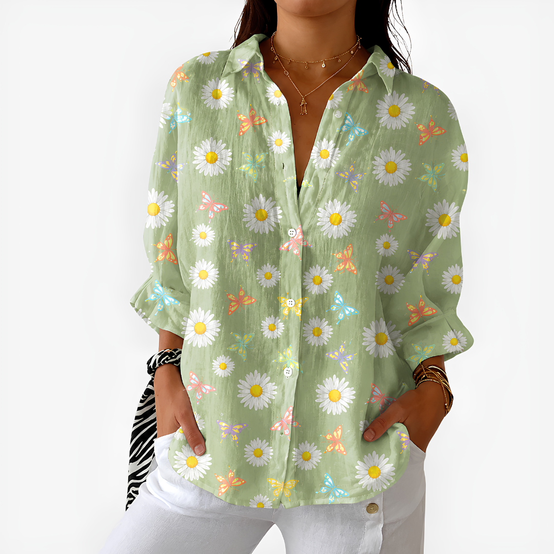 FLORENCE | Blouse with daisy print