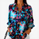 ZARA | Blouse with botanical leaf print