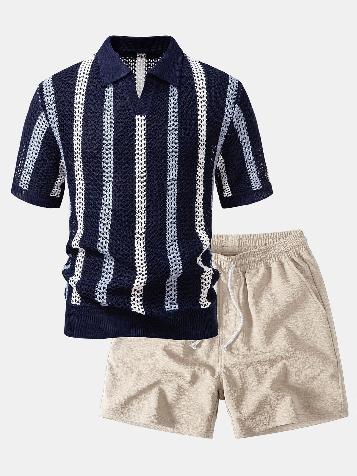 LILY | Set with crochet polo