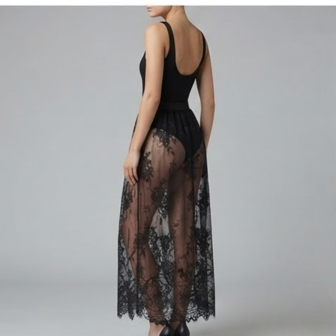 IVY | Slip skirt with lace detailing
