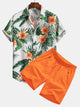 THEO | Shirt and shorts set with all-over print