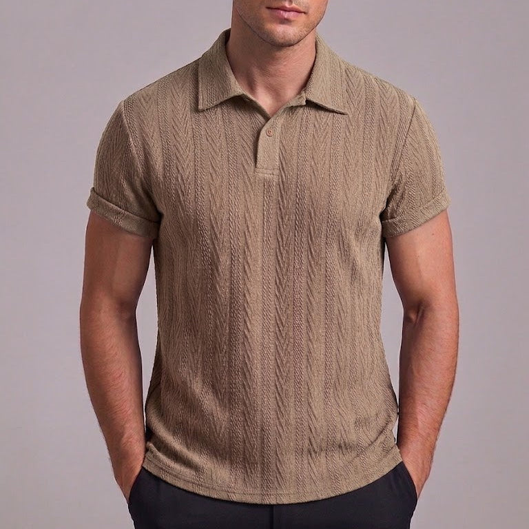 OLIVER | Polo shirt with random print