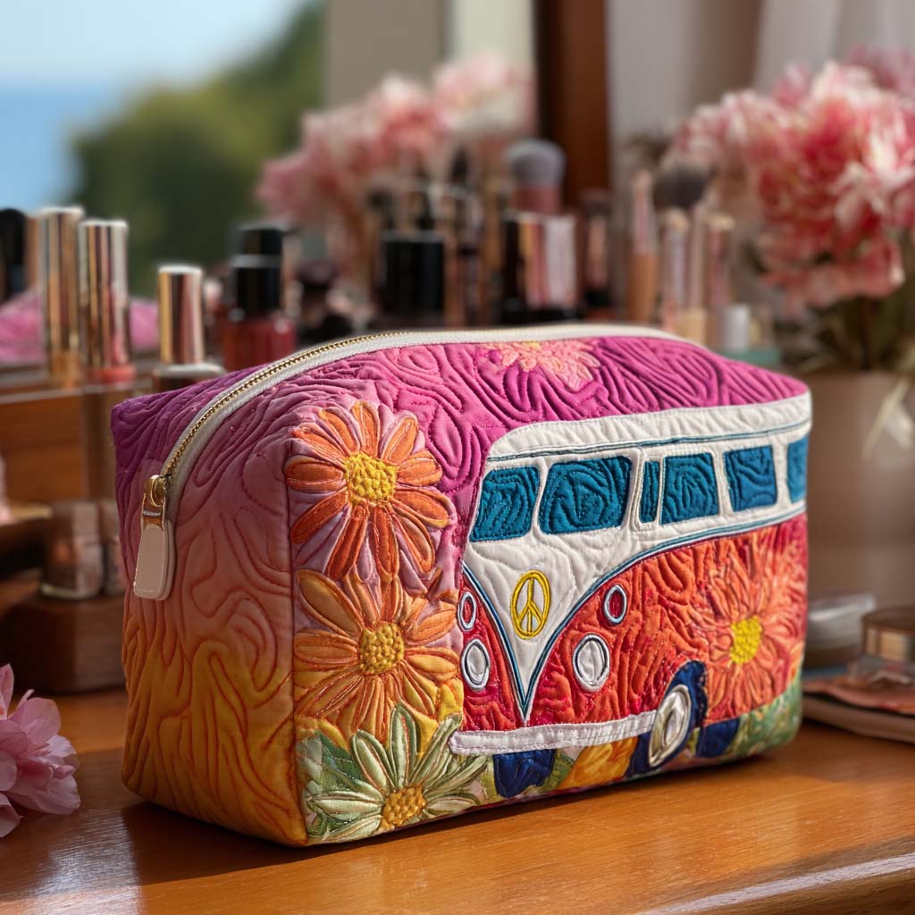 CHARLOTTE | Cosmetic bag with quilted finish