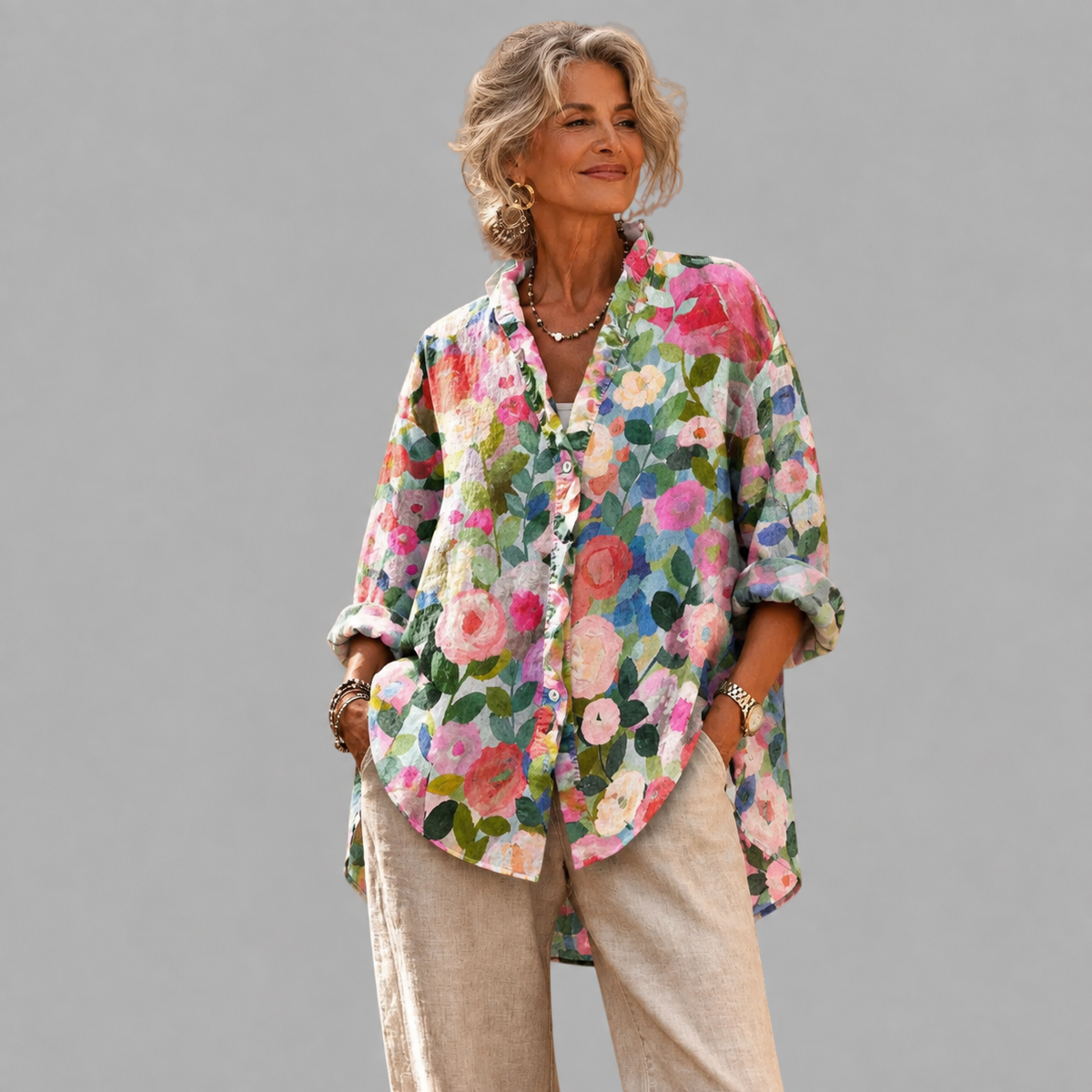 EVE | Relaxed tunic with over-hip length